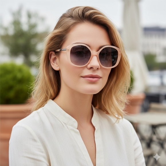 Tiffany & Co. Accessories - Tiffany & Co. Beige Irregular Sunglasses NWT